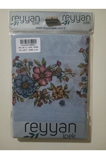 REYYAN Oya Yazma 90' Προίκα Ιεμενικό Εσωτερικό Τυφλό 90x90 cm Κενό με λουλούδια στις άκρες