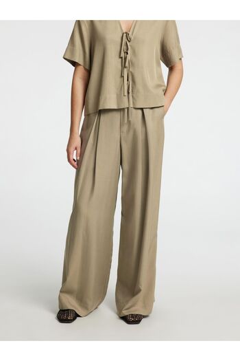Selected Femme Hose mit weitem Bein Mid Waist