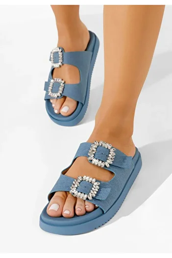 B T Shoes Papuci dama Galena denim