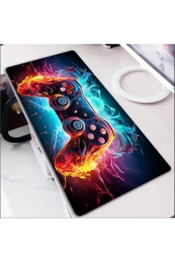 sgeteknoloji 70X30 cm 3D Game Console Design Non-Slip Base Speed Surface Player Mouse Pad Gaming