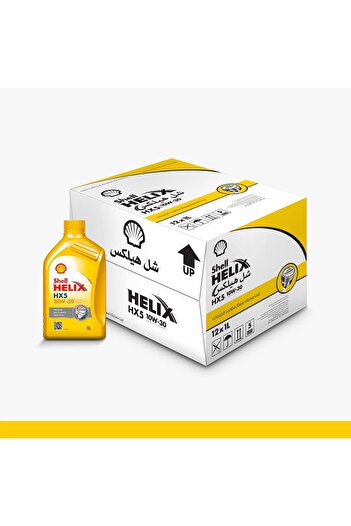 SHELL Helix HX5 10W-30 Premium Multigrade Motor Oil | Cartoon(12 X1L)