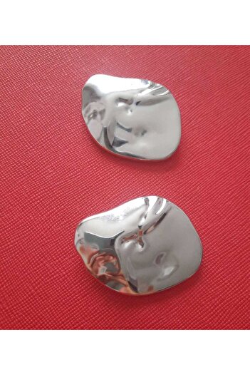 beyna aksesuar Large Size Silver Button - Z.A.R.A Fashion (Coat, Jacket, Vest, Dress 4 Pieces 4.5 cm)