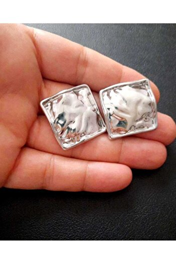 beyna aksesuar Z.A.R.A Fashion Beyna Oversize Silver Button Set(3.5 Cm, 4 Pcs)
