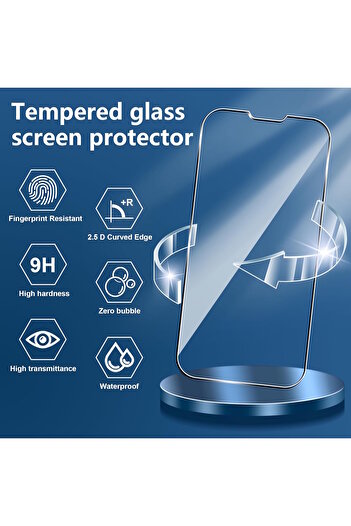 m.tk moveteck iPhone 16E Compatible Camera Protection Lens Protective Glass + 9H Screen Protective Glass 2in1 Set Shatterproof Glass