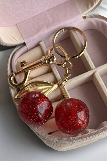 MUTENA Cherry Figured Charm Bag Accessory and Keychain