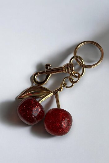 MUTENA Cherry Figured Charm Bag Accessory and Keychain