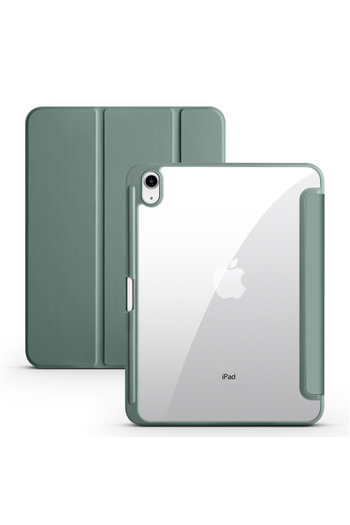 Choice حافظة iPad (A16) مقاس 11 بوصة باللون الأخضر الداكن لجهاز iPad 10 2022 الجيل العاشر 10.9 بوصة، غطاء خلفي شفاف صلب من البولي كربونات