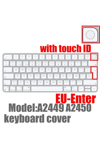Choice A2449 A2450 EU Keyboard Cover for iMac A1314 A1644 A1843 A1243 Wireless Bluetooth Magic Numeric Sili