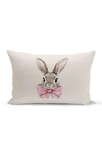 Bertille Home Spring Series Double Sided Digital Printed Throw Pillow Cover (Spring Easter Eastercushion Cover)