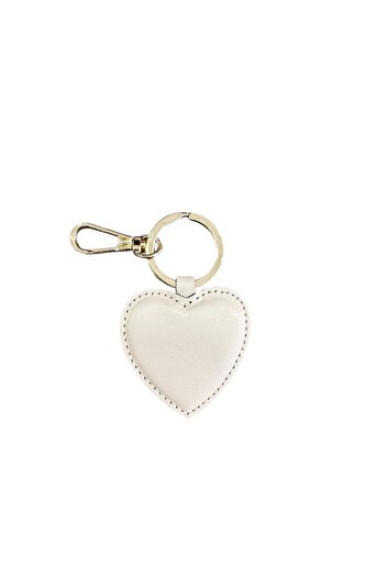 Seyahataksesuar Heart Leather Keychain