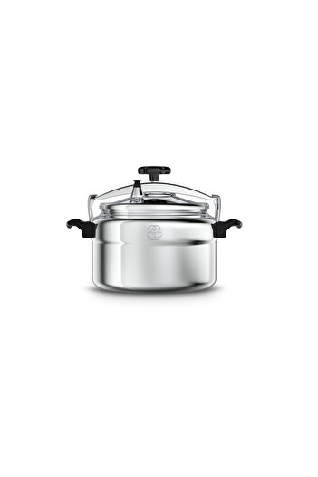 ALSAIF Aluminum Pressure Cooker Size: 6 Liter, Color: Silver Model: K99006, 5 Years Warranty