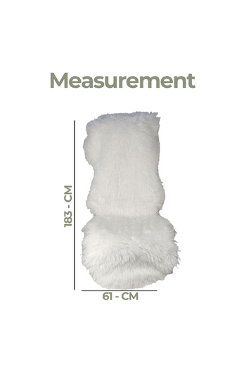 Generic Premium Sheepskin Car Seat Cover – 100% Pure Wool, Soft & Fluffy, Universal Fit, Long Wool Cushion