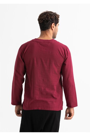 Eliş Şile Bezi Long Sleeve Sile, Crew Neck and Tshirt 3068 (Dark Navy)