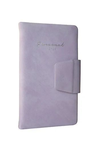 Victoria's Journals 96 ani. 80 gr. Caiet de buzunar cu magnet cu copertă rigidă VJ cu dungi - 9,6x16,6 cm