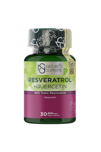 Nature's Supreme Resveratrol + Quercetin 30 Kapsül