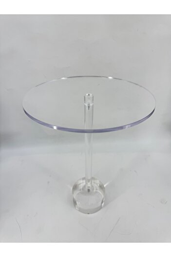 Living Round acrylic table, width 40 cm, height 55 cm.