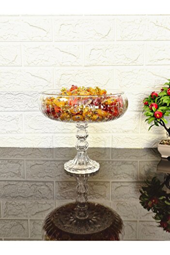 atabey home collection Lotus Crystal Holiday Sugar Bowl & Chocolate Bowl & Fruit Bowl & Salad Bowl 21X24 cm
