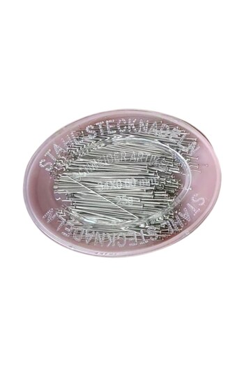 CT STONES Steel Needle Pink Oval in Box 25 Gr