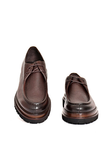 Tuna Genuine Leather Brown Men's Loafer Shoes Eva Sole - 3094