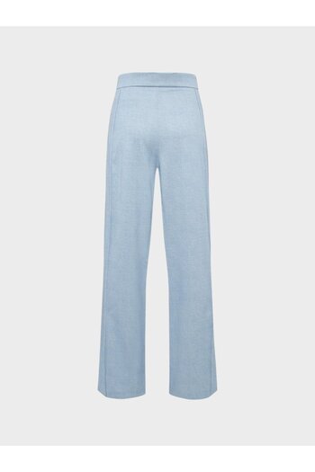RİVUS Blue Pleated Loose Wide Leg Pants