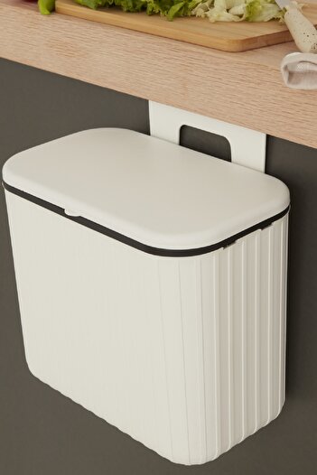 Karaca Home Pino 8 Lt Trash Can White