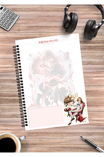 mertfigur Bungou Stray Dogs Spiral Notebook A5 (50 Sheets)