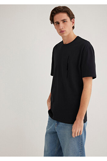 Mavi Μαύρο ανδρικό T-Shirt M0611313-900
