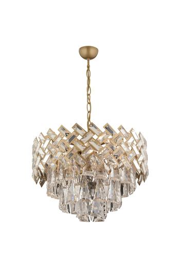 Apliqa Lustra Cristal HubRom, MELINA 3854-06-FR 53x70 cm 10xE14-40W Antiq
