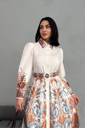 Neşeli Butik γυναικείο πουκάμισο με σχέδιο φόρεμα NBMS2501