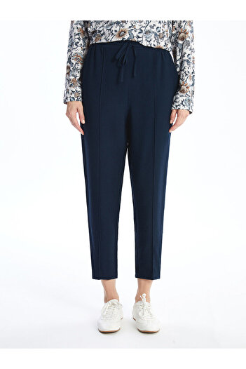 LC Waikiki Women's - Straight Trousers with Elastic Waist