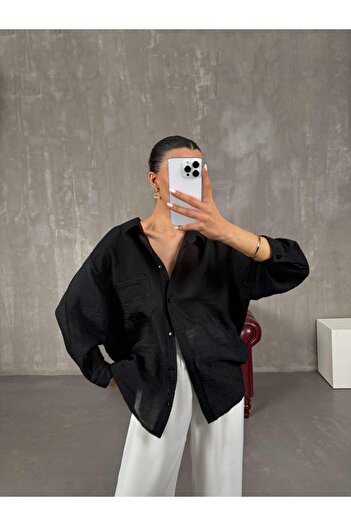 Gaus Black Casual Shirt Gaus00024
