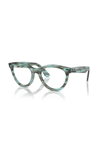 Ray-Ban Ray Ban Vista Unisex Oval Eyeglasses- Rb 2241v - Lense Size:51mm - Striped Transparent Green
