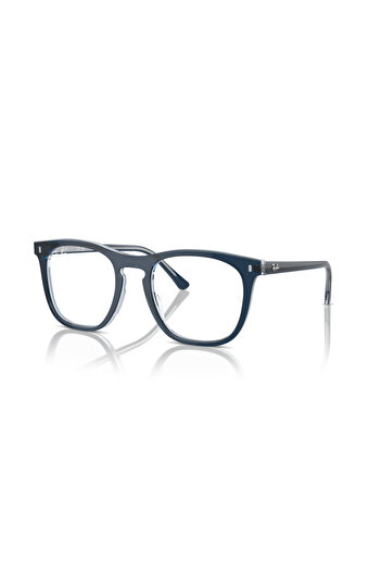 Ray-Ban Ray Ban Vista Unisex Square Eyeglasses- Rb 2210v - Lense Size:51mm - Blu On Transparent Blu