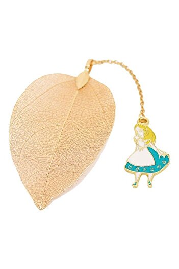 Generic Metal Leaf Bookmark With Alice