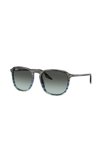 Ray-Ban Ray Ban Unisex Square Sunglasses- Rb 2203 - Lense Size:52mm - Striped Gray Gradient Blue