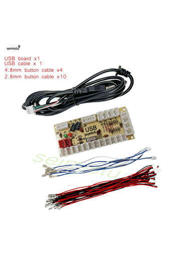 Choice 1 لاعب 2.8-4.8 DIY Arcade USB Zero Laten Encoder PC to Joystick Arcade Rocker Circuit Board Control