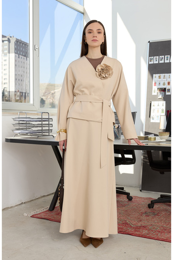Fatma Atasoy Double Stone Flared Skirt