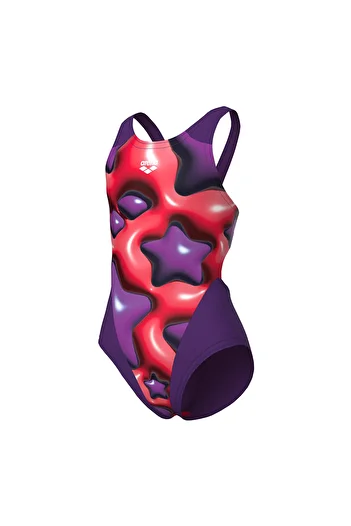 ARENA Star Shaped Swimsuit Swim Tech L Çocuk Mor Yüzücü Mayosu 008169950