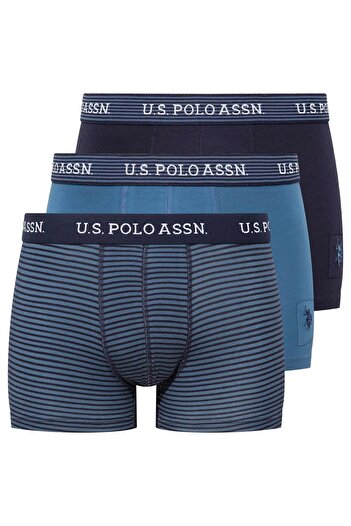 U.S. Polo Assn. Πόλο Ασν. Ανδρικό Boxer Indigo Multicolor 3 Pack