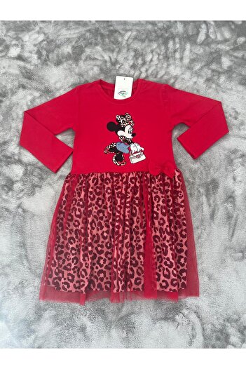NEWKİDS 4-8 Years Printed Girl's Dress