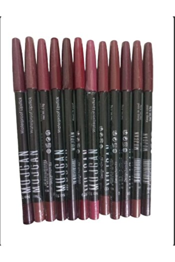 MUJGAN 12'li Set Pastel Renk Dudak Kalemi