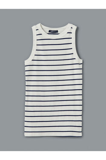 LC Waikiki Create Your Style from Uzg Store |   Crew Neck Striped Women's Undershirt