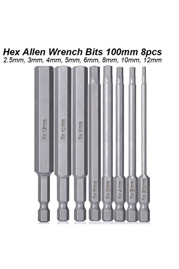 Choice Hex Allen Bit Set D Hex Allen Wrench Bit Set Metric Imperial SAE Screwdriver Electric Power Drill A