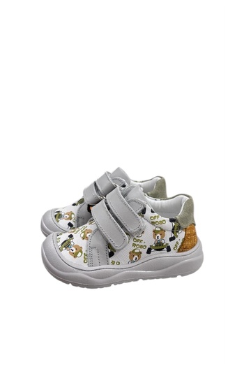 NİNO BEBE Nino Genuine Leather Orthopedic Sole Baby Teddy Bear First Step Shoes