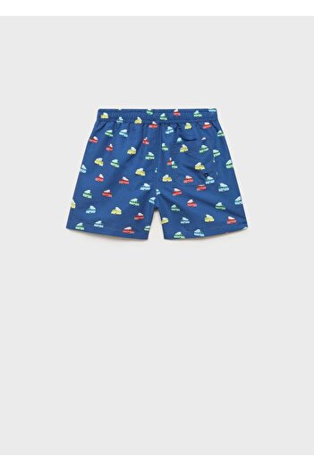 MANGO Kids Gemusterter Shorts-Badeanzug