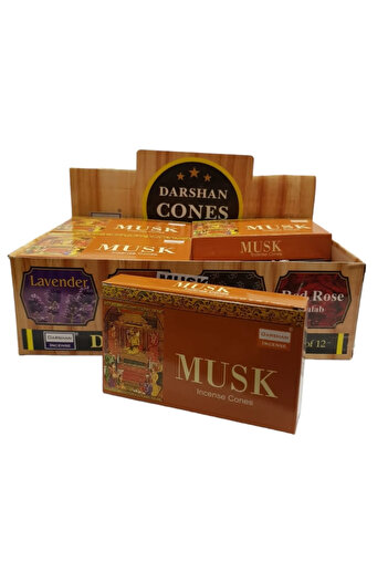 Darshan Incense MUSK (Misk) Konik Tütsü 10 Adet