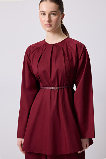 Touché Privé Belted Tunic Pants Suit