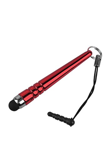 Generic Baseball Stylus Touch Pen Red