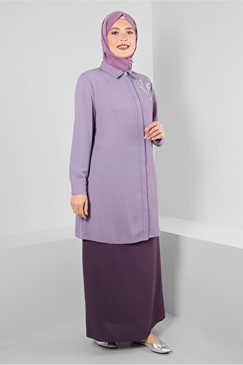 Alvina BUTTON DETAILED A-LINE SKIRT 60411