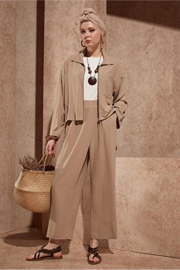 Alvina ZIPPERED PANT SUIT 44461